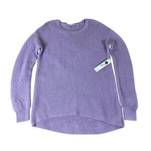 One Grey Day Women’s Coco Pullover Sweater Size S  Purple Knit New